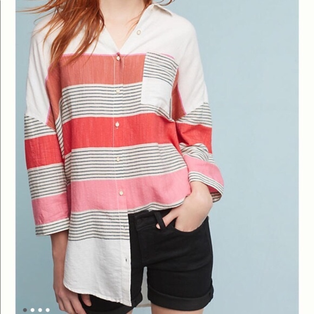 Anthropologie Holding Horses Oversized Button Down